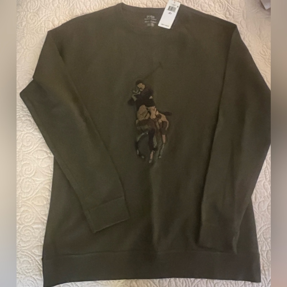 Polo Ralph Lauren - Polo horseman appliqué long sleeve shirt. New with tags! XLT